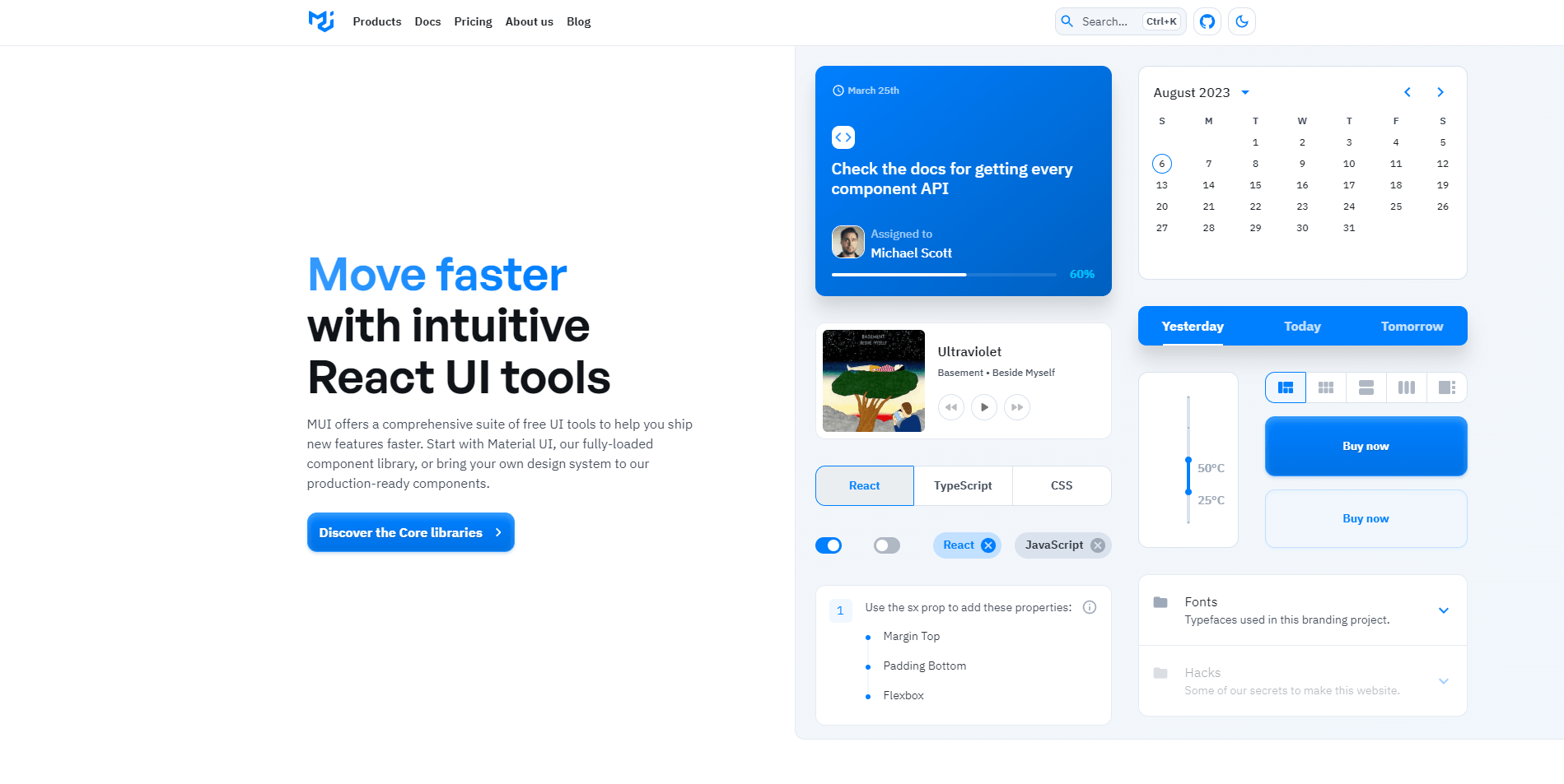 Material UI Website
